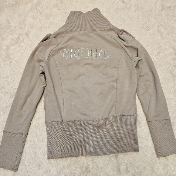 BCBGMAZAZRIA Women's Gray Zip Up Jacket Size: L - Picture 3 of 9